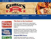 Tablet Screenshot of georgesbbqsauce.com